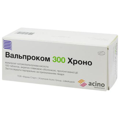 Світлина Вальпроком 300 Хроно таблетки №100
